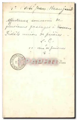 Rouen. Katedra — Tympanony Portalu Książki — Wydawnictwo Zabytkowych Monumentów — Rewers