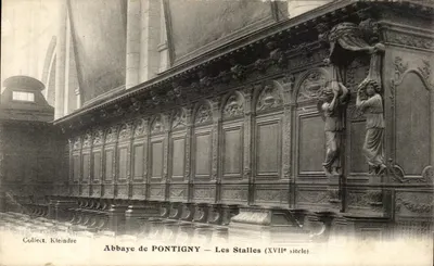 Abadia de Pontigny — As Stalles (século XVII) — Coleção Kleindre
