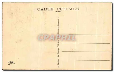 Bordeaux — Kolumny Rostrale i Esplanada Quinconces — Wydawnictwo Cigogne — Rewers