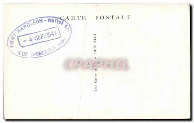 Col do Tourmalet — A Estrada — Ilustradas das Altas-Pirineus, n°113 — Verso