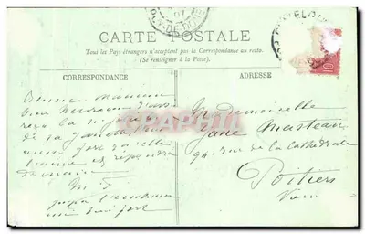 Vieille Paysanne — Auvergne — LL. — Verso