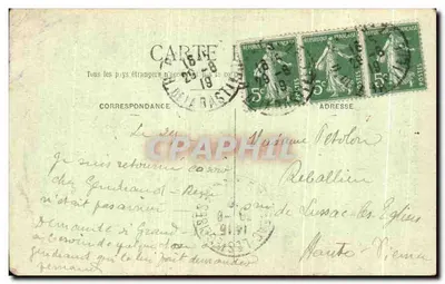 Paris — La Place de la Bastille — C. M. n° 1126 — Verso
