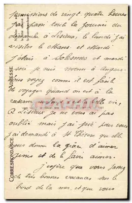 Lisieux — A Igreja de São Pedro — LL — Verso