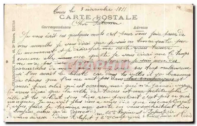 Soldato in uniforme — 66° reggimento — editore CHARROUIN, Tours — Verso