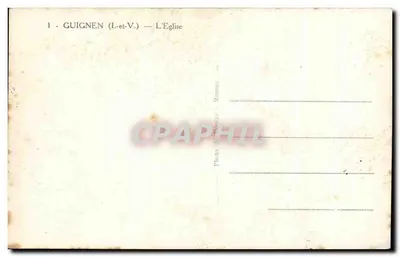 गुइनेन (इल-एत-विलेन) — चर्च — फोटो ए. पॉन्नास - रेन्स — पीछे