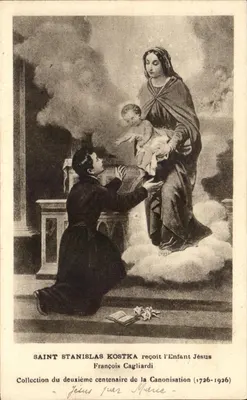 Saint Stanislas Kostka receives the Child Jesus — François Cagliardi — Collection of the bicentenary of the Canonization (1726-1936)