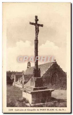 Calvário e Capela de PORT-BLANC (C.-du-N.) — Coleção Hémont — n° 1599