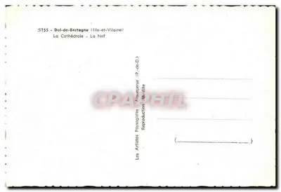 Dol-de-Bretagne (Ille-et-Vilaine) — Katedra — Nef — Artystyczni Malarze Pejzażowi — Rewers