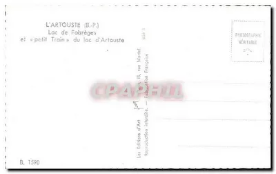 Lag van Fabrègès — Lag van Artouste — Edities van Kunst Jolon — Achterkant