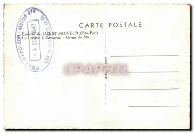 Gorges van Sia — Omliggende gebieden van Luz-Saint-Sauveur (Hoog-Ardenne) — uitgever Oim — Achterkant