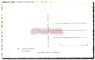 Rocamadour — Fresques intérieures de l'église — Éditeur IMPRIMÉ SUR LA CARTE : Éd. Pyr.-Océan — Verso