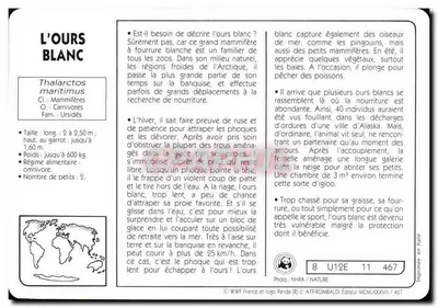 L'Ours Blanc — wydawca ATP-ROMBALDI, nr 467 — Rewers