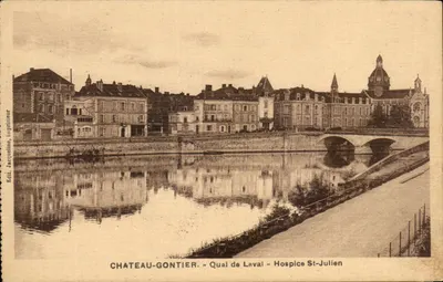 Castelo-Gaontier — Quai de Laval — Hospital São Julião — Ed. Jacqueline, impressor