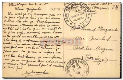 Castelo-Gaontier — Quai de Laval — Hospital São Julião — Ed. Jacqueline, impressor — Verso