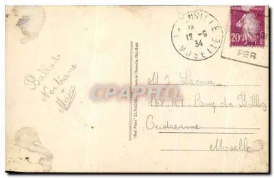 Thionville — La Moselle i Szpital Wojskowy — Ch. Fisché — Rewers