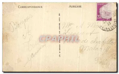 Rambouillet — El Castillo — Fachada Norte — Torre de Francisco I — LL — Reverso