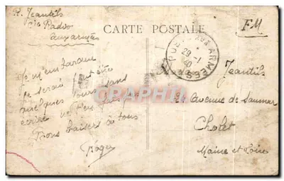 Cholet (M.-et-L.) — Kolegium św. Marii — Zbiór Richarda — Rewers