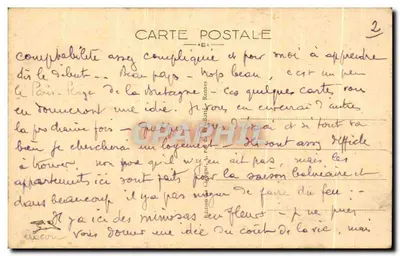 Perros-Guirec (C.-du-N.) — A Costa Rochosa — editor C. Lefebvre, n° 1486 — Verso