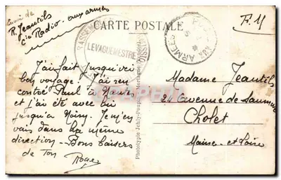 Cholet (M.-et-L.) — Widok z lotu — Fototyp Jolly-Poupin Montagne — Rewers