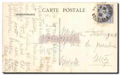 Laval (Mayenne) — Brzegi rzeki Mayenne, widok z mostu d'Avsnlères — Wyd. A. Lamire, Rennes — Rewers
