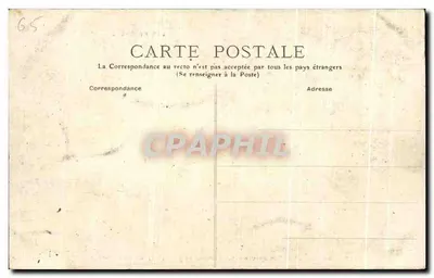 Cauterets — Widok panoramiczny zrobiony z Péguère, na wysokości 1 800 m — wydawca nie widoczny, nr serii 740 — Rewers