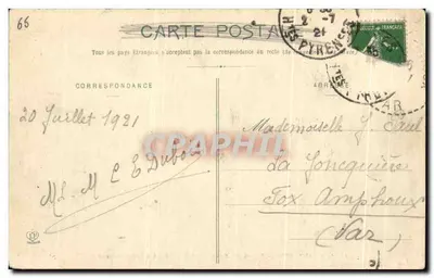 Cauterets — Trasa Mostu Hiszpańskiego i Wyspa Sarah-Bernardt — Fototypia Labouche Frères, Toulouse, n° 1181 — Rewers