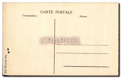 Lille — L'Alhambra, ruines après un bombardement — éditeur Decrock, Lille — Verso