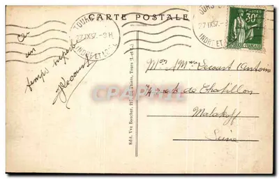 Zamek w Chaumont (Loire-et-Chois) — Wejście do Zamku — A. B. — Rewers