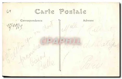 Hendaye-Plage — Les Rochers Jumeaux à marée basse — ND. Phol. n°112 — Verso
