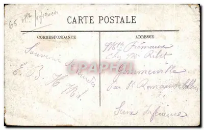 Lourdes — Panny Marii Z Koroną i Zamek — wydawca nieznany, nr 20 — Rewers