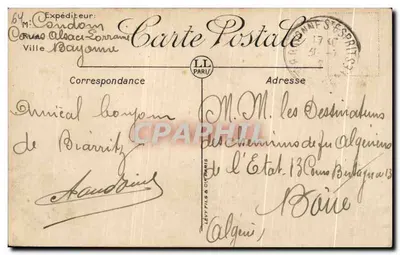 Biarritz — Het Municipale Casino en de Tuinen — LL. n°161 — Achterkant