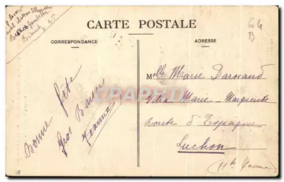 Bayonne — Most Marengo i Katedra — Marcel Delboy, fototypia, Bordeaux, n° 405 — Rewers