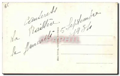 Cauterets — Skoczek Lutour — Pyrenées — Bloch bracia, Bordeaux, nr 88 — Rewers