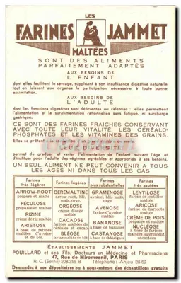Stare Provincje Francji — Burgundia — Wydane przez Farines Jammet — Rewers