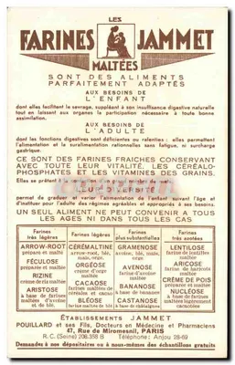 Stare Provincje Francji — Bearn — Wydane przez Farines Jammet — Rewers
