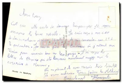 Crianças em traje folclórico — ilustração — WW? (assinatura) — editor Marcel PENDARIÈS-82 LAFFITTE — Verso