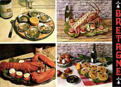 Gastronomia bretona — ostras, lagostas, caranguejos — Edições d'Art
