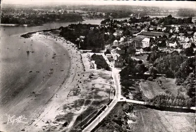 Bénodet (Finistère) — Vista aérea, A Praia e Farol do Galo — Editor Greff, n° 2927