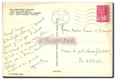 Creps Houlgate — Centro Regionale di Educazione Fisica — editore Combier Imprimeur Mâcon — Verso
