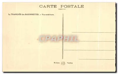 A Trincheira das Baionetas — Vista Externa — Edição HS Verdun — Verso