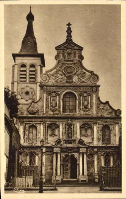 Le Cateau (Nord) — Igreja de São Martinho (antiga São André 1635) — Héliogravure Guiller Macon
