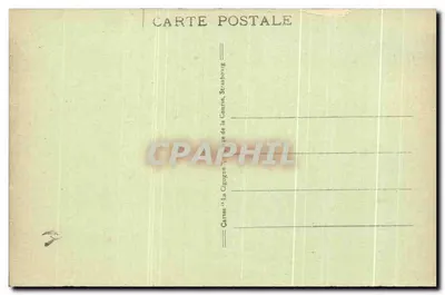 Mulhouse — Ogólny widok i panorama Vosgów — Wydawca: La Cigogne, Strasbourg — Rewers
