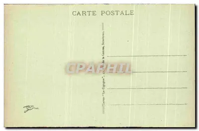 Moosch - Cemitério militar francês — editor 'La Cigogna', Strasbourg — Verso