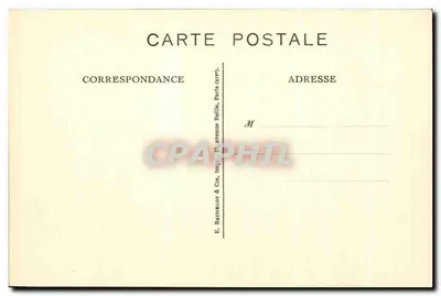 Bergues — Hotel de Ville — E. Baudelot & Cie, Paris — Verso