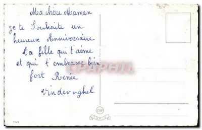Rosas — Aniversário — ESP Paris n°742 — Verso