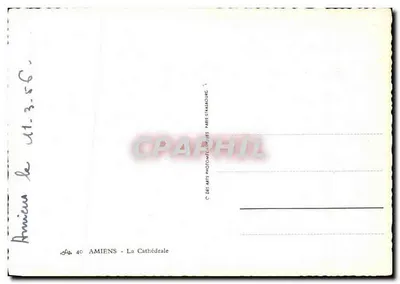 Amiens - La Catedral — editorial C. DES ARTS PHOTOGRAPHIQUES PARIS STRASBOURG, n° 40 — Reverso