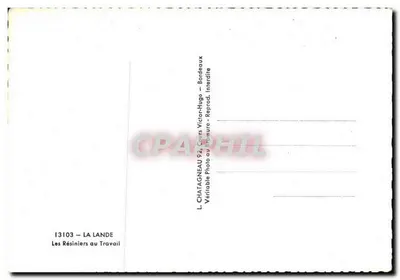 Os Resinadores no Trabalho — A Lande — L. Chatagneau 92, Gours Victor-Hugo — Verso