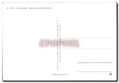 A caça, bem de casa — Edições Valoire, n° H.813 — Verso