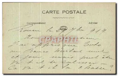 Rouen - Torre do Castelo de Felipe-Augusto, chamada Torre de Joana d'Arc — J. C. Rouen — Verso
