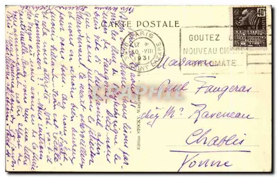 Ruina Wangenbourg — Ruina na wzniesieniu z lasem — Edition STOCKY, n° 1668c — Rewers